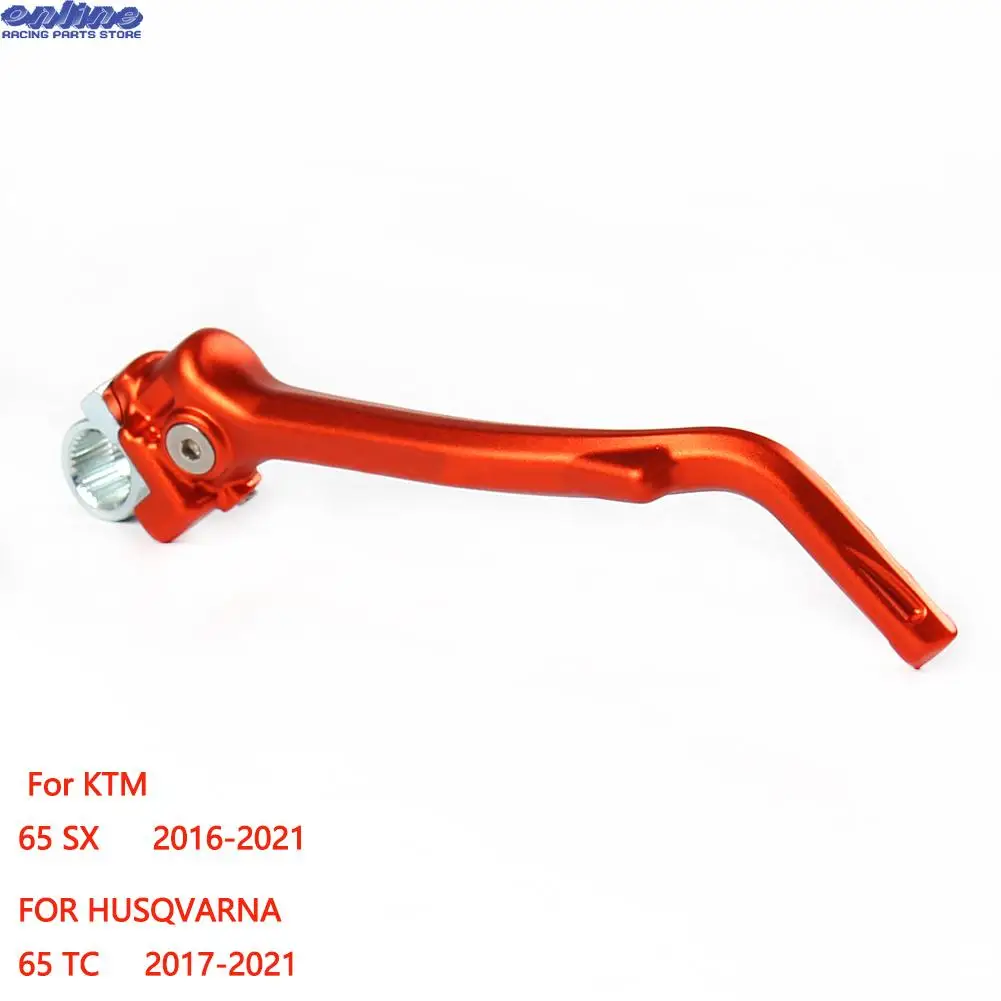 

For KTM 65 SX 2017-2021 For HUSQVARNA 65 TC 2017-2021 Motorcycle Dirt Pit Bikes Forged Kick Start Lever 7075 Aluminium Alloy