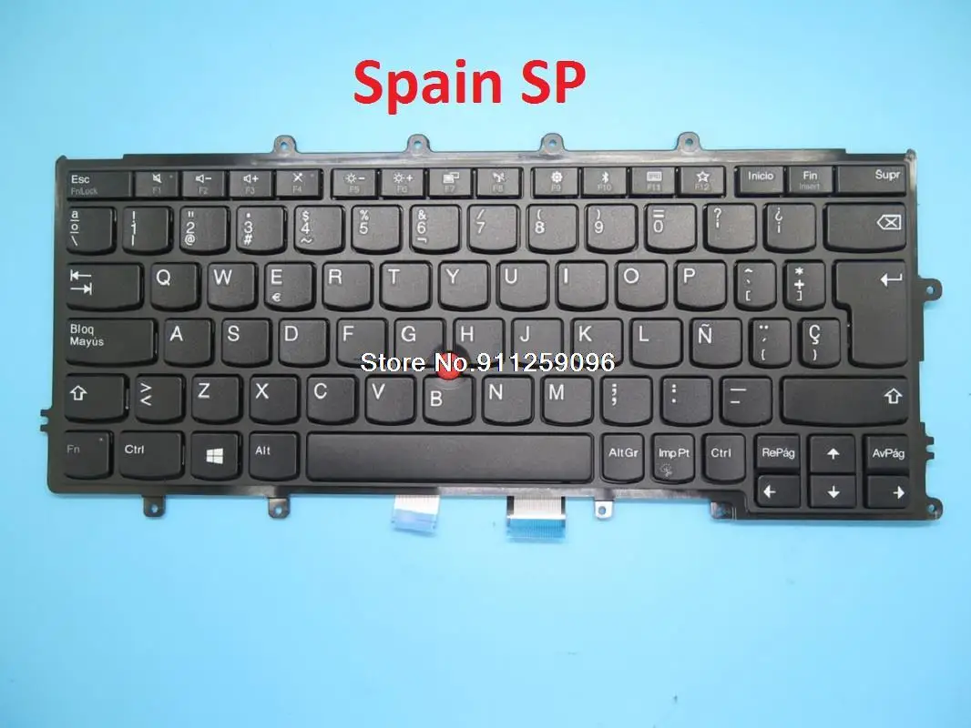 Клавиатура для ноутбука Lenovo, для Thinkpad X240 X240S X250 X260 X270 A275 английская, испанская, SP, Бразильская, BR, Швеция, SD, Черная