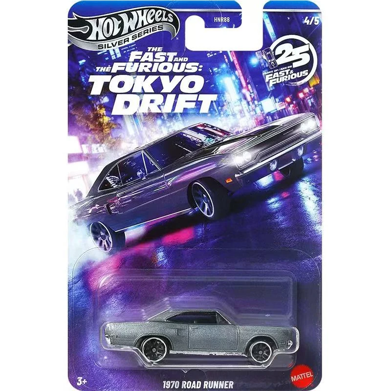Фото Новая литая под давлением модель автомобиля из сплава Hot Wheels Silver Series HNR88 Fast & Furious Plymouth, коллекция автомобилей №2