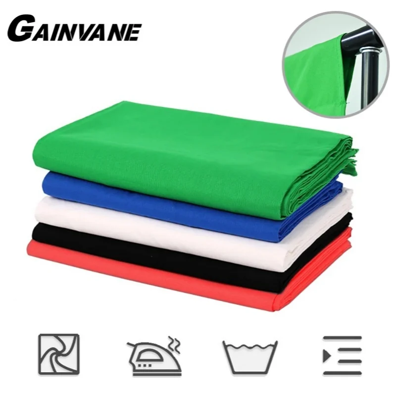 Зеленый экран хромакей Cromakey фоны ткань фотография Фон гладкий хлопок черный для