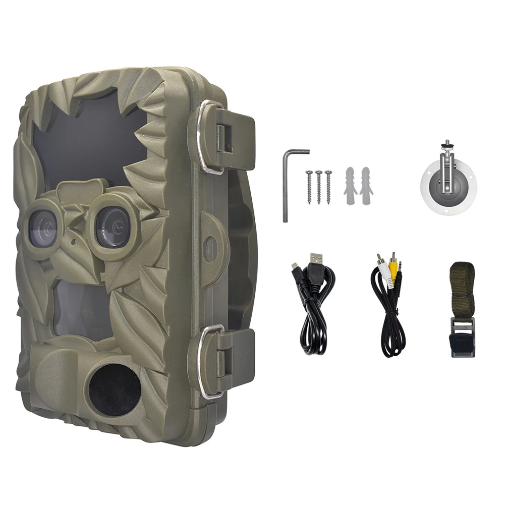

Outdoor Hunting Trail Camera 4K Dual Lens With Night Vision Outdoor Camera Ip66 25-30 Meters Infrared Light Irradiation