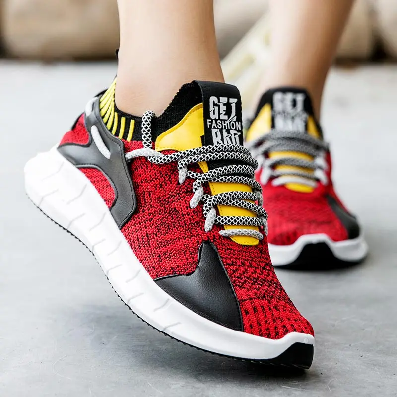 

Дышащие сетчатые фиолетовые кроссовки, школьные спортивные теннисные туфли для женщин, детские высокие кроссовки, женская спортивная обув...