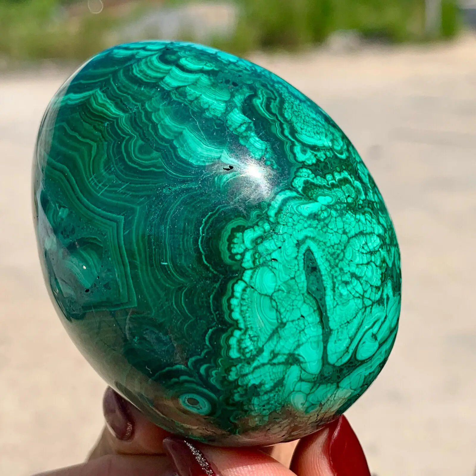 Волшебное натуральное яйцо динозавра малахит кварцевый кристалл с минеральной