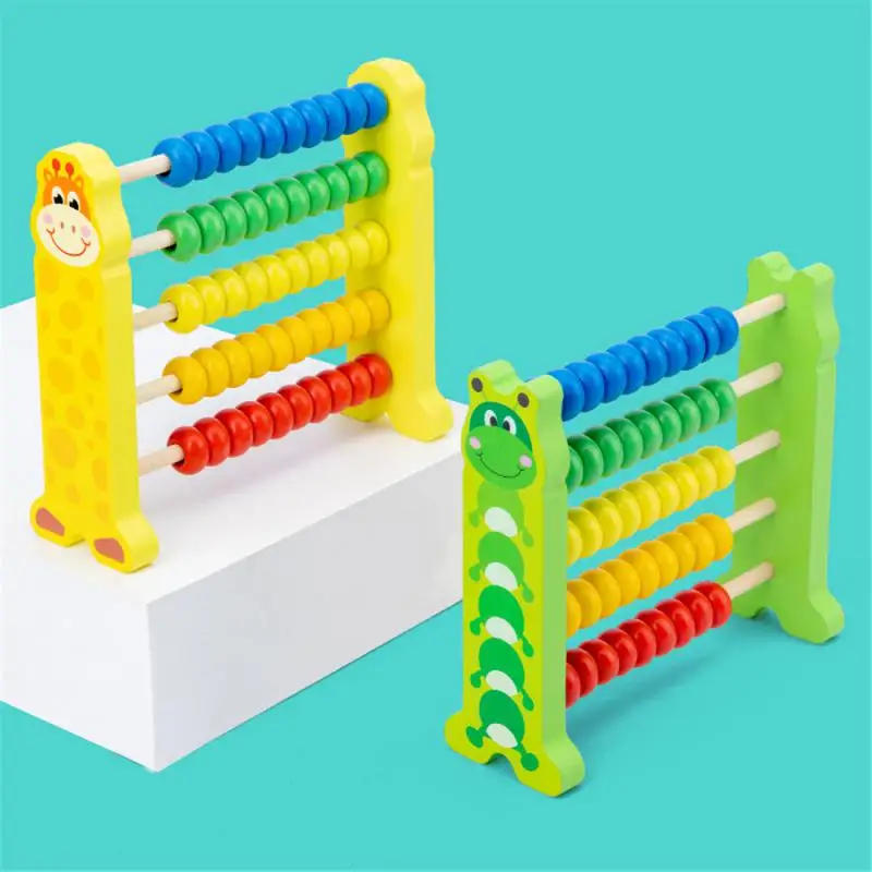 Обучающая стойка для счетов игрушки детская деревянная подсчета сложения и