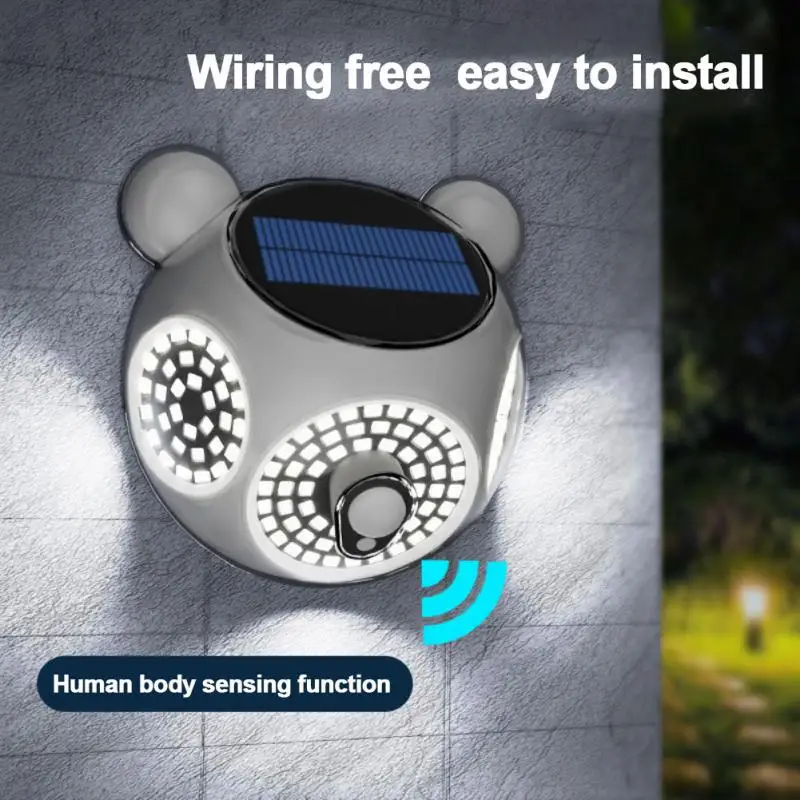 

Waterproof Solar Sensor Light 1800mah 6000k White Light Pir Motion Sensor Wall Lamp Outdoor 124 Led Lamp Garden