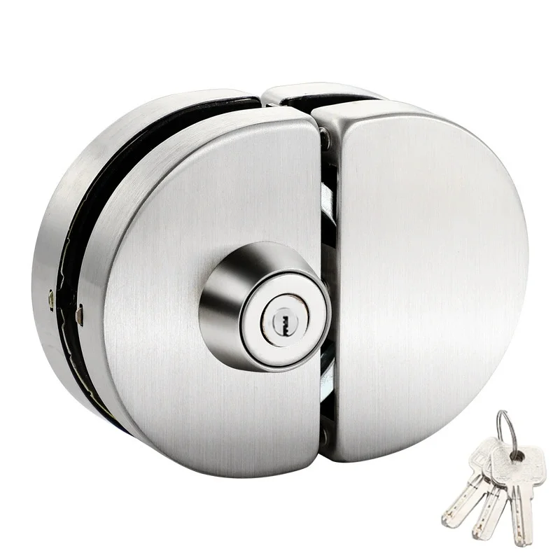 

Двойной замок из нержавеющей стали для стеклянных дверей