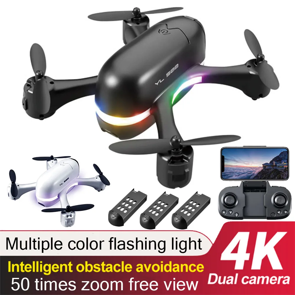 

Дрон S88 с двойной камерой 4K HD, с FPV-камерой и оптическим потоком, Радиоуправляемый вертолет, профессиональный Квадрокоптер, мини-Дрон для мал...