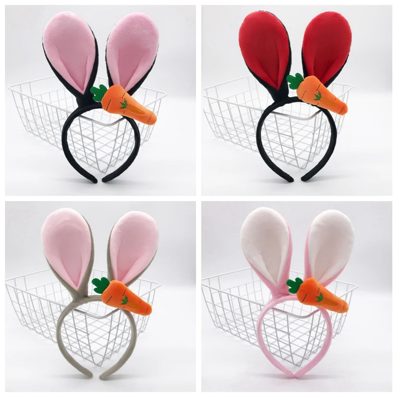 

Повязка на голову с заячьими ушками для детей и девочек