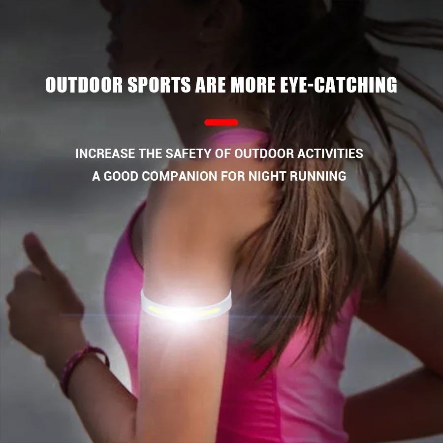 Ночной Беговой Фонарь COB Водонепроницаемый Светодиодный Велосипедный С Зарядкой