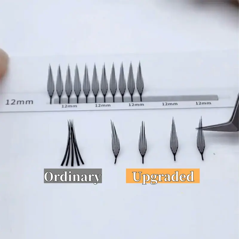 5 чехлов готовые веерные ресницы наращивание кашемировых перьев индивидуальная