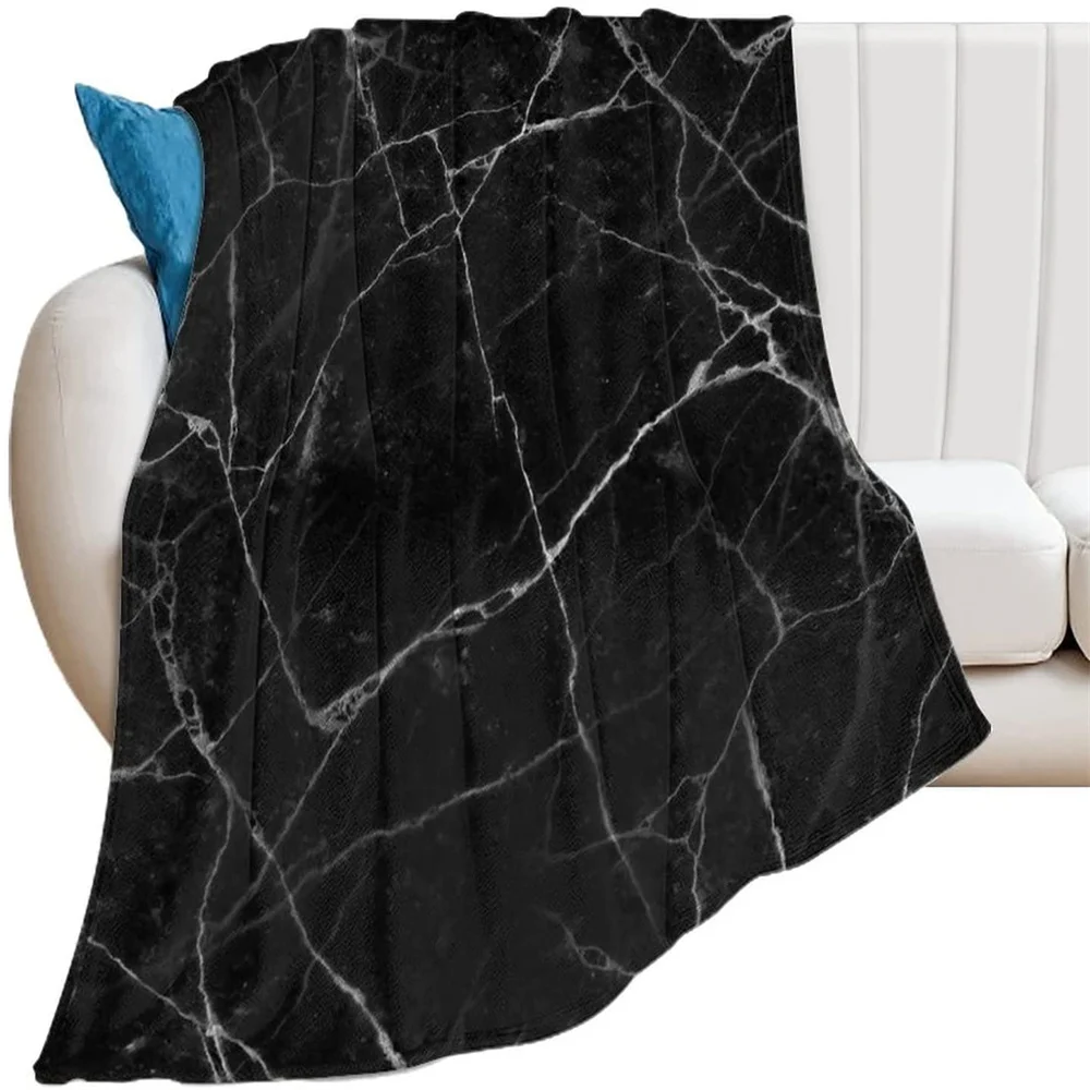 

Marbling Blanket,Ultra Soft Flannel Fleece Blanket Stylish Bedroom Living Room Sofa Warm Blanket for Family