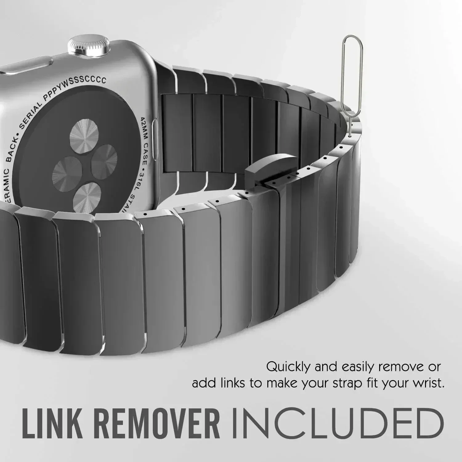 Фото Металлический ремешок из нержавеющей стали для Apple Watch 10 46 мм 42 мм Ultra2 Band 49 мм 45 мм 40 мм 44 мм 38 мм 41 мм для iWatch 10 9 8 7 SE 6 5 4 №4