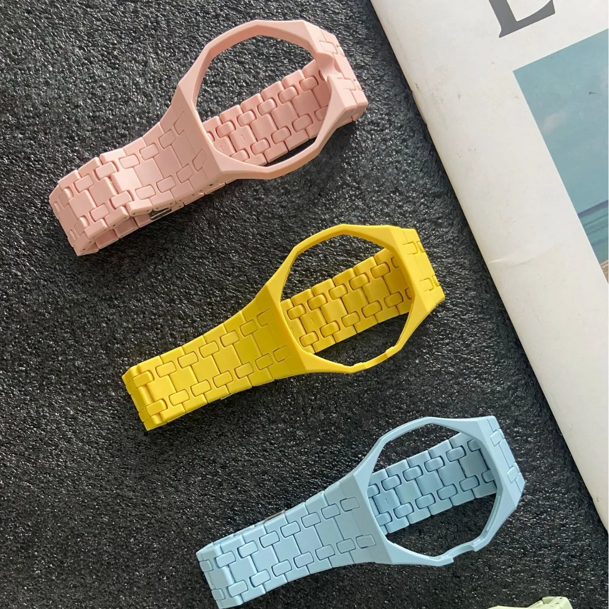 Фото Биокерамический корпус и ремешок для Swatch x AP Royal Pop, комплект для модификации карманных часов, браслет, ремешок для часов, аксессуар для Royal Pop №4