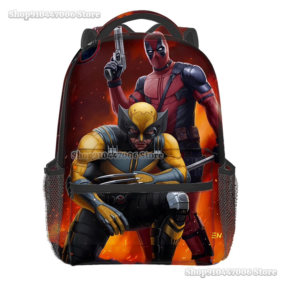 Рюкзак Deadpool &amp Wolverine с 3d-рисунком Marvel рюкзак для студентов книг мужчин и женщин
