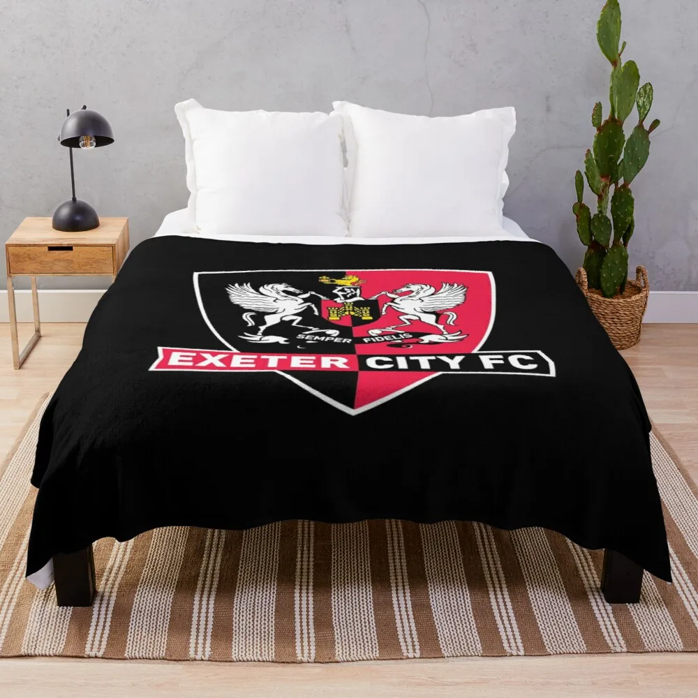 

Exeter City FC Throw Blanket extra large Throw Blanket Anti-pilling flannel Sofa quilt microfiber blanket