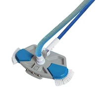 pool suction head pool suction vacuum head pool vacuum head with bottom nylon bristles and side brush for inground and above