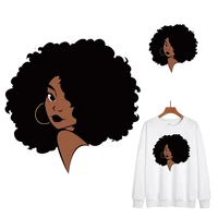 fashion clothes printing black girl magic heat transfer thermal patches heat print on t shirt dresses iron on patches for girl b