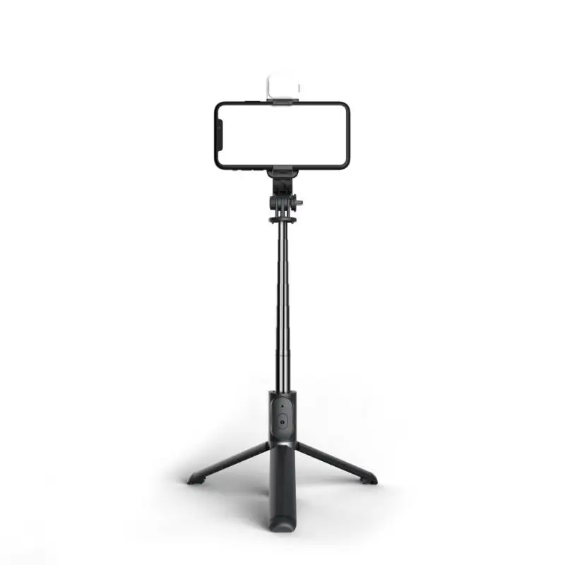 

Telescopic Integrated Tripod Portable Remote Control Led Lamp Mobile Phone Holder Bluetooth Selfie Lever Desktop Phone Stand