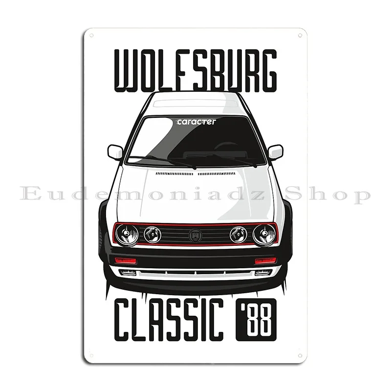 Металлическая вывеска Volkswagen Golf Mk3 Cabrio 30th ANNIVERSARY