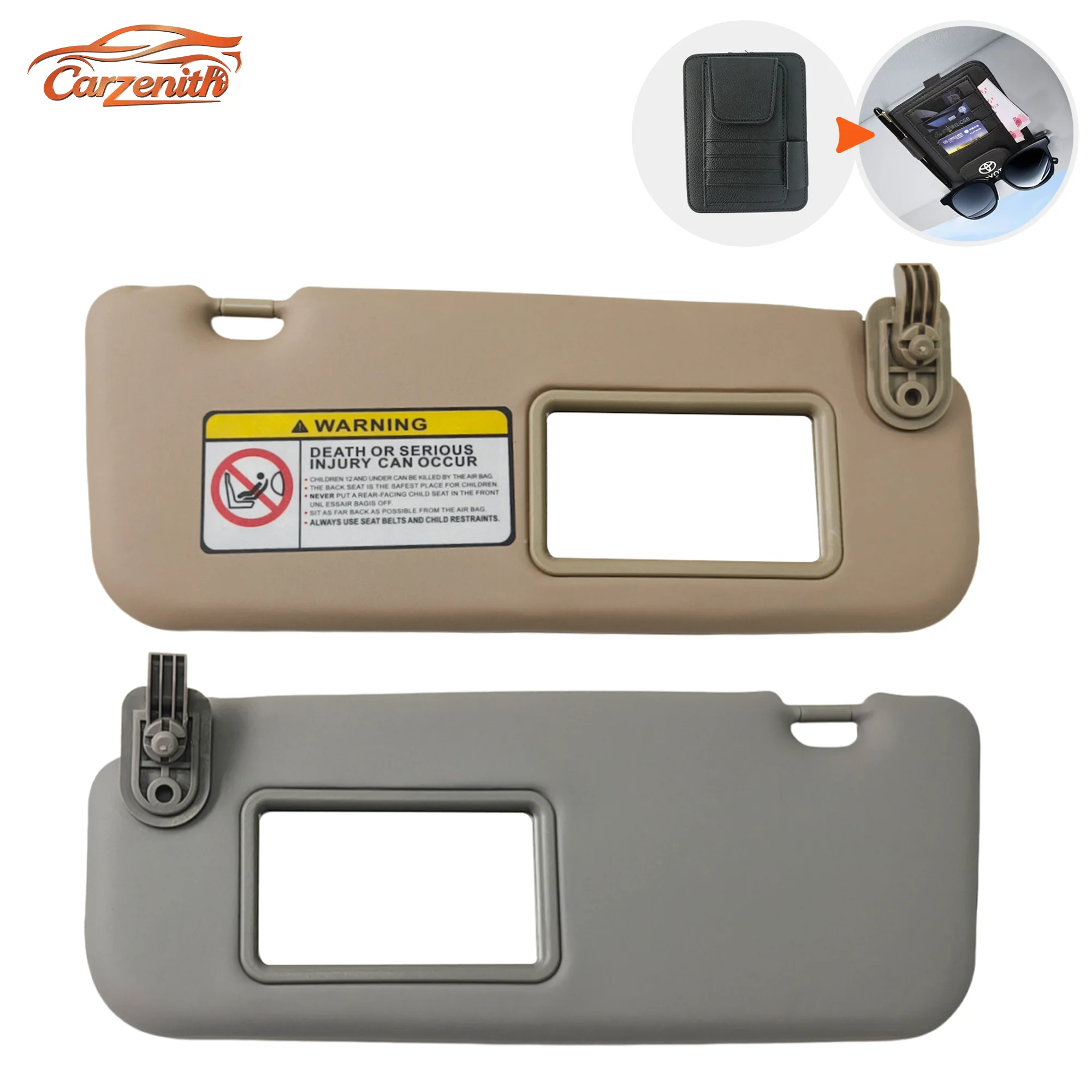Фото Солнцезащитный козырек для Hyundai Accent RB 11 15 2010 2011 2012 2013 2014 2015 2016 2017 2018 2019, для Kia Rio III UB Solaris 14 №1