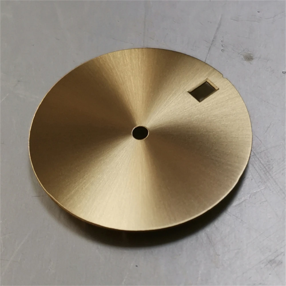 Pure Color Metal Dial No Luminous 28.5MM Watch Dial For NH35 NH36 Movement Men Watch DIY Parts Accessories