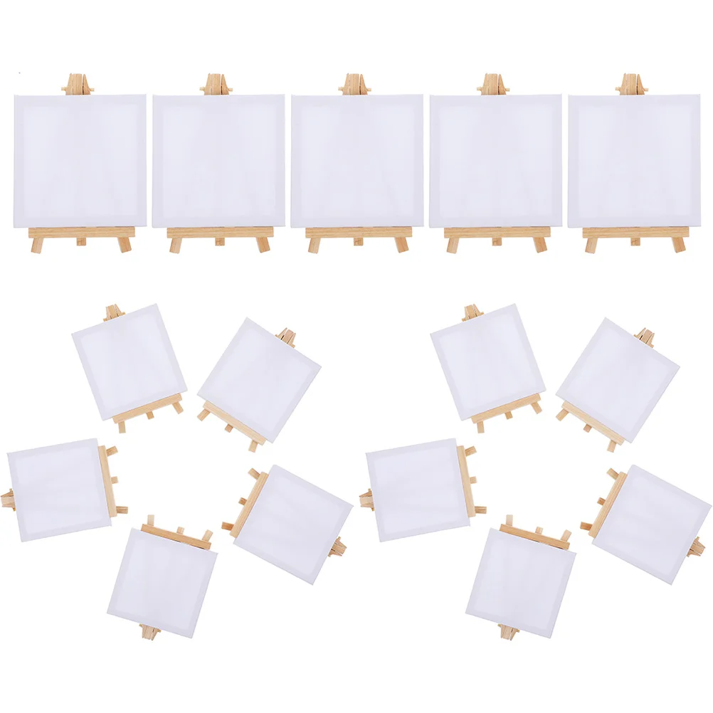 

15 Sets Mini Easels Frame Small Display Stand Travel Picture Canvas Holder Stands Canvases Cloth Large