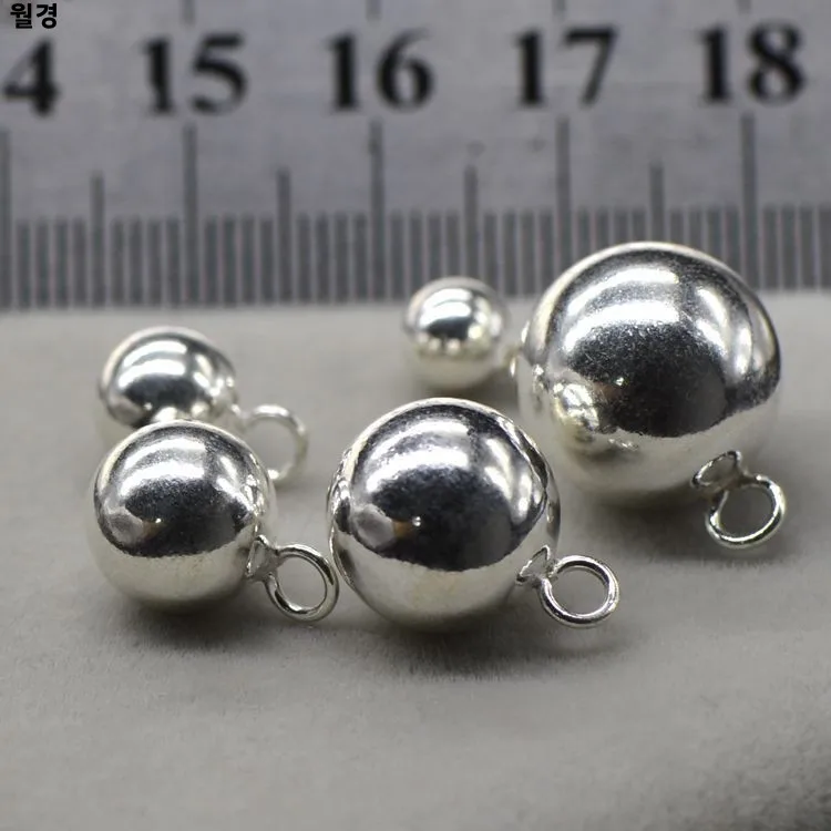 Мужская и женская круглая подвеска из стерлингового серебра 999 пробы цепочка для