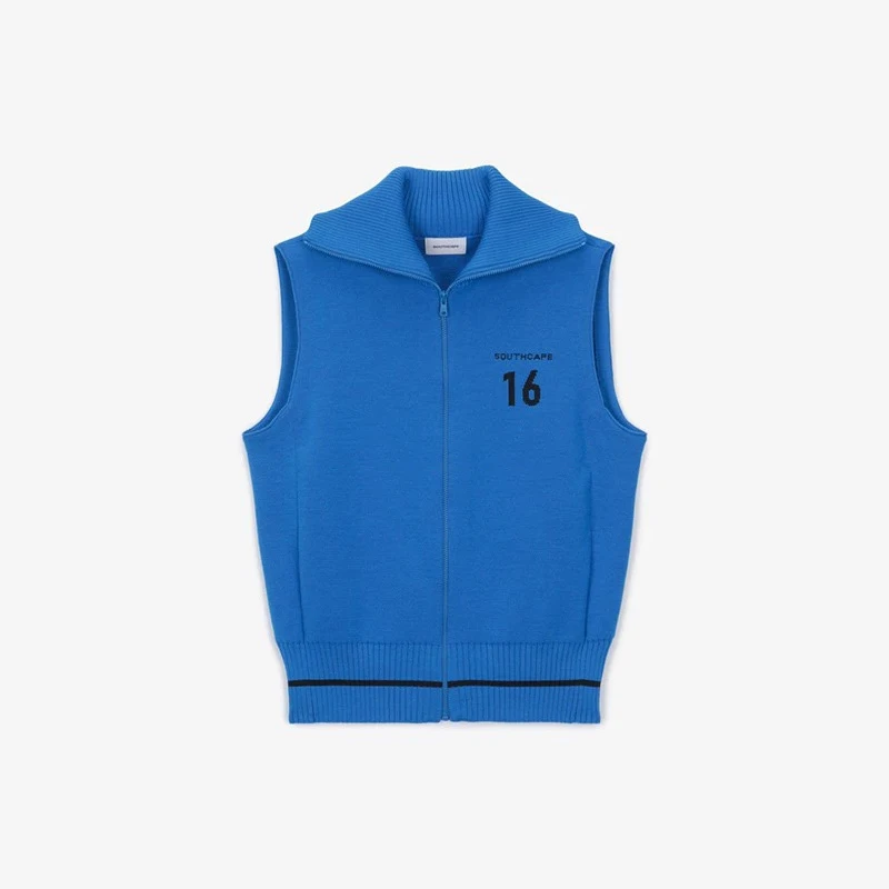 Женское трикотажное платье-гольф на молнии спортивное пальто без рукавов с