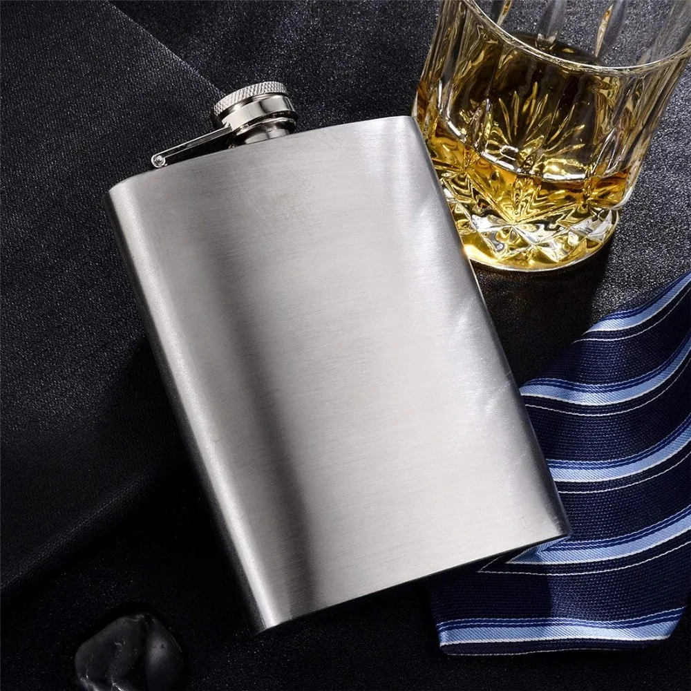 1 4 7 10 oz Stainless Steel Hip Flask with Funnel Pocket Hip Flask Alcohol Whiskey Hip Flask Screw Cap