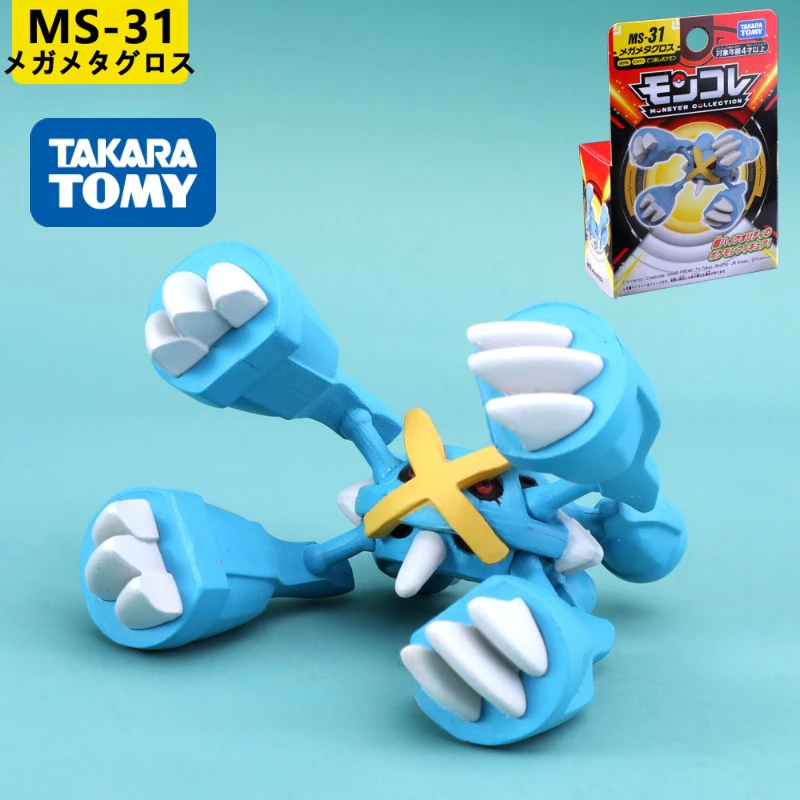 TAKARA TOMY Pokemon Metagross Модель Коллекция персонажей мультфильма Миниатюрная фигурка