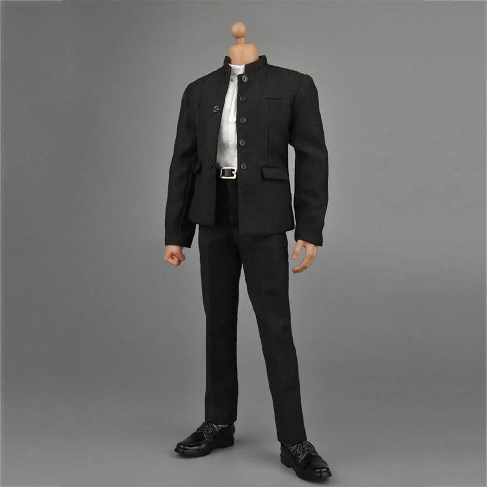 

Black color ZY16-16 1/6 Male Man Chinese Gentleman Tunic Suits Clothes Clothing Set Fit For 12 Inches Action Figure Accessories