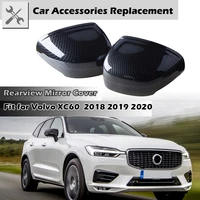 side rearview mirror cover wing mirrors caps fit for volvo xc60 xc 60 2018 2019 2020 car accessories replacement