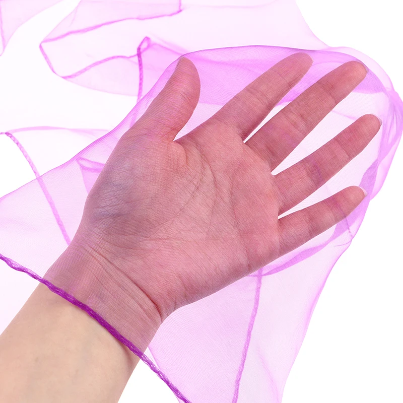 Гимнастические шарфы цветные сенсорные радужные газовые детские жонглирование танец балет спортзал 6 шт/уп.