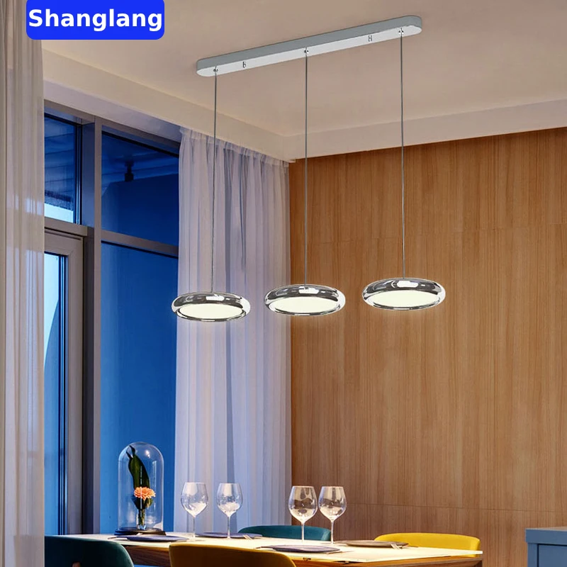 Современная Скандинавская подвесная люстра для ресторана простой золотой