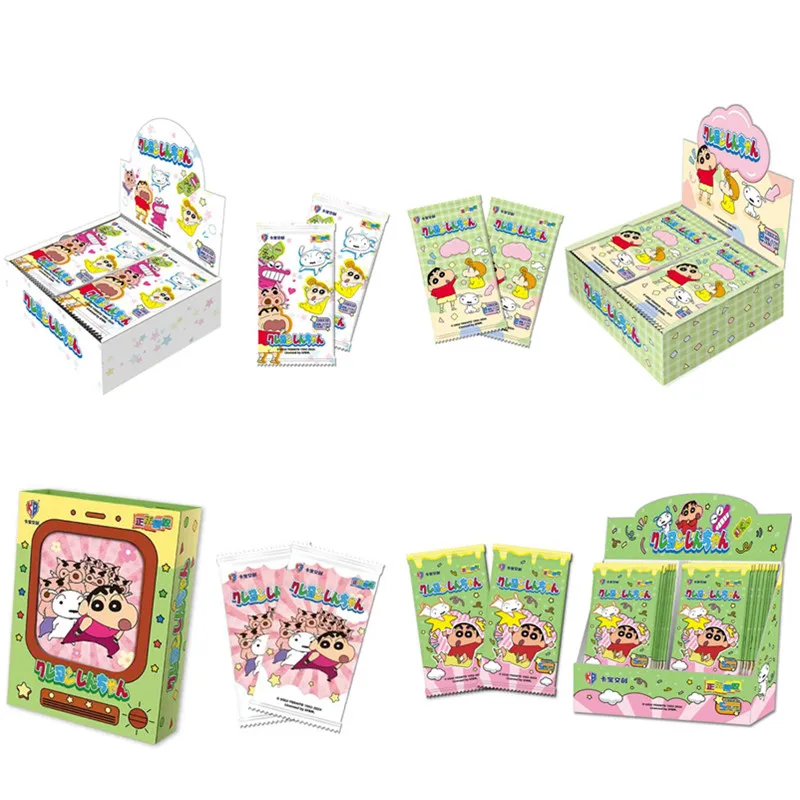 Оригинальный кабао Аниме Crayon Shin-Chan Веселая коллекция времени карточка для слепых