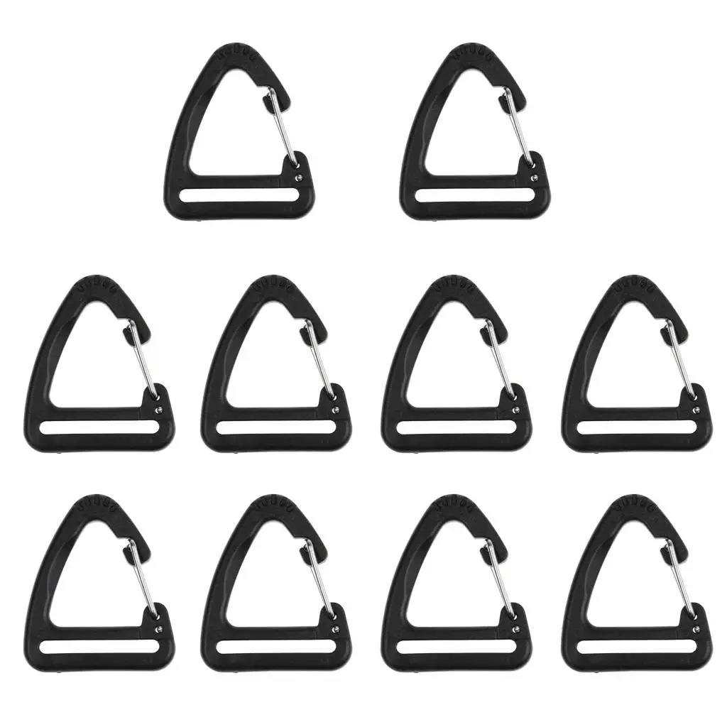 

10x Carabiner Carabiner for Backpack Strap Buckle Keychain