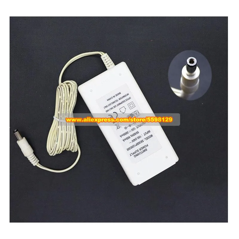 Оригинальный белый импульсный адаптер 12 В 3 А S036BP 1200300 Зарядное устройство для