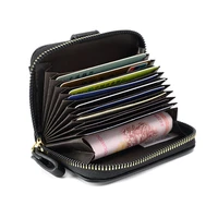 pu leather lychee organ women men card holder short female zipper hasp wallets case pocket small coin money purses bag clutch