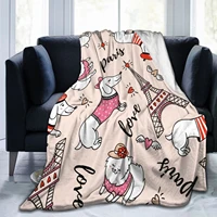 wolf dog 3d printed quilts fleece blankets birthday gifts valentines day holiday throw blankets