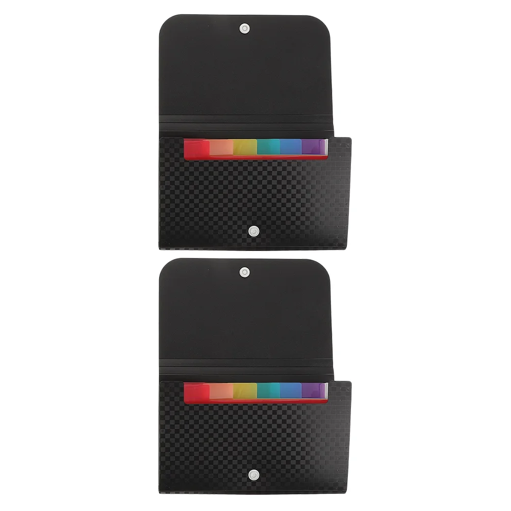 

2pcs Multipurpose Document Folders Small File Folders Mini Expanding File