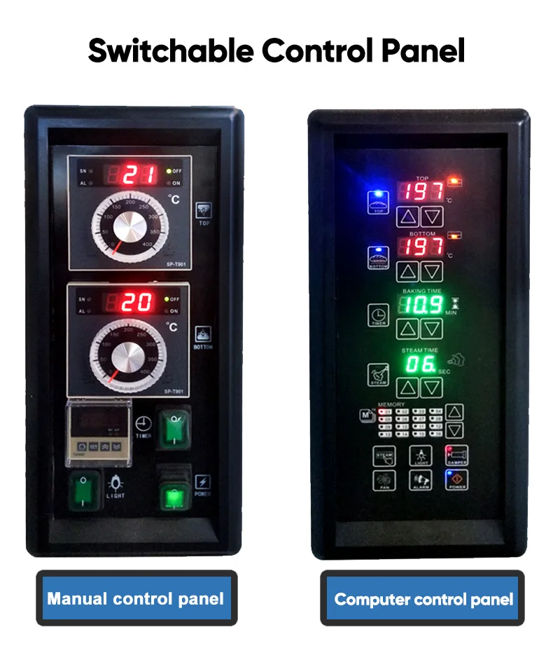 Фото 【Хит продаж】1-слойная 1-противневая электрическая печь Deluxe Deck Oven для коммерческого использования, для выпечки тортов, хлеба и пиццы №4