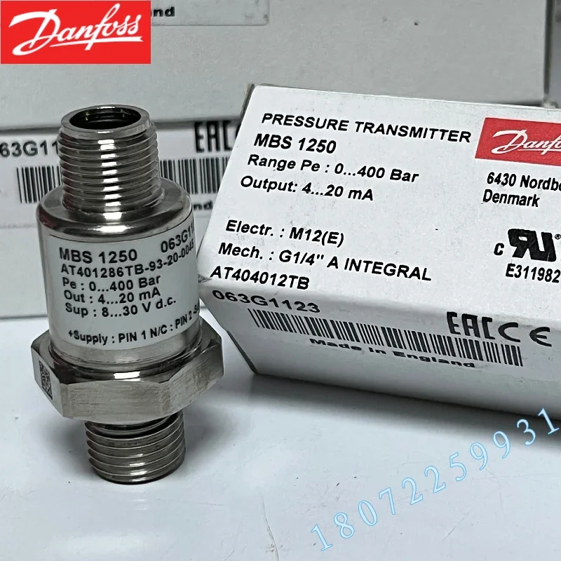 Фото Датчик давления Danfoss MBS1200 063G 2771/0 - 10 бар для экскаваторов LiuGong №4