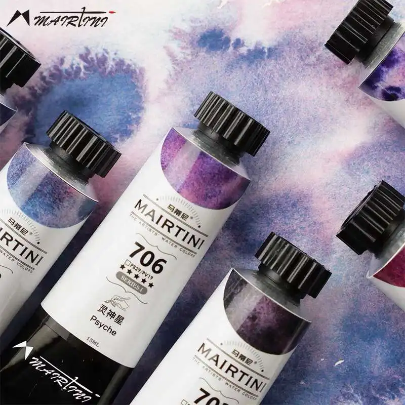 

12colors Professional Layed Watercolor Paint Tube 5/15ml Artist Water Color For Painting Art Supplies