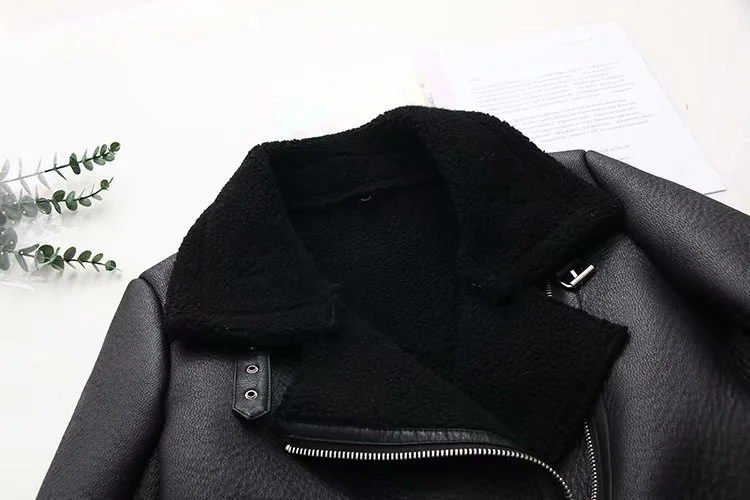 2022 Winter Fur Integrated Women's Jacket Female Faux Leather Womens Coat Autumn Winter 2022