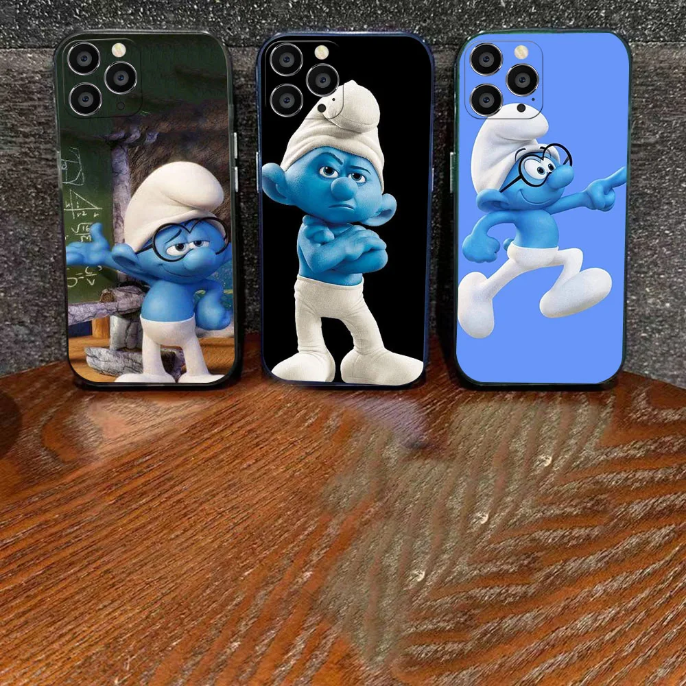 WE-40 Smurfs Black Eagle Eye TPU Case For iPhone X XS XR 7 8 SE 11 12 Plus Pro Max