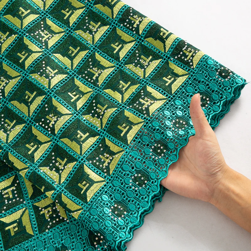 Кружевная швейцарская вуаль SJD кружево с яркостью Высококачественная 2024