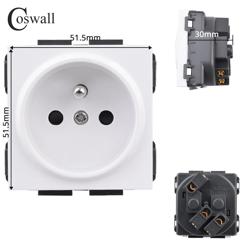 

Coswall E20 белый настенный выключатель