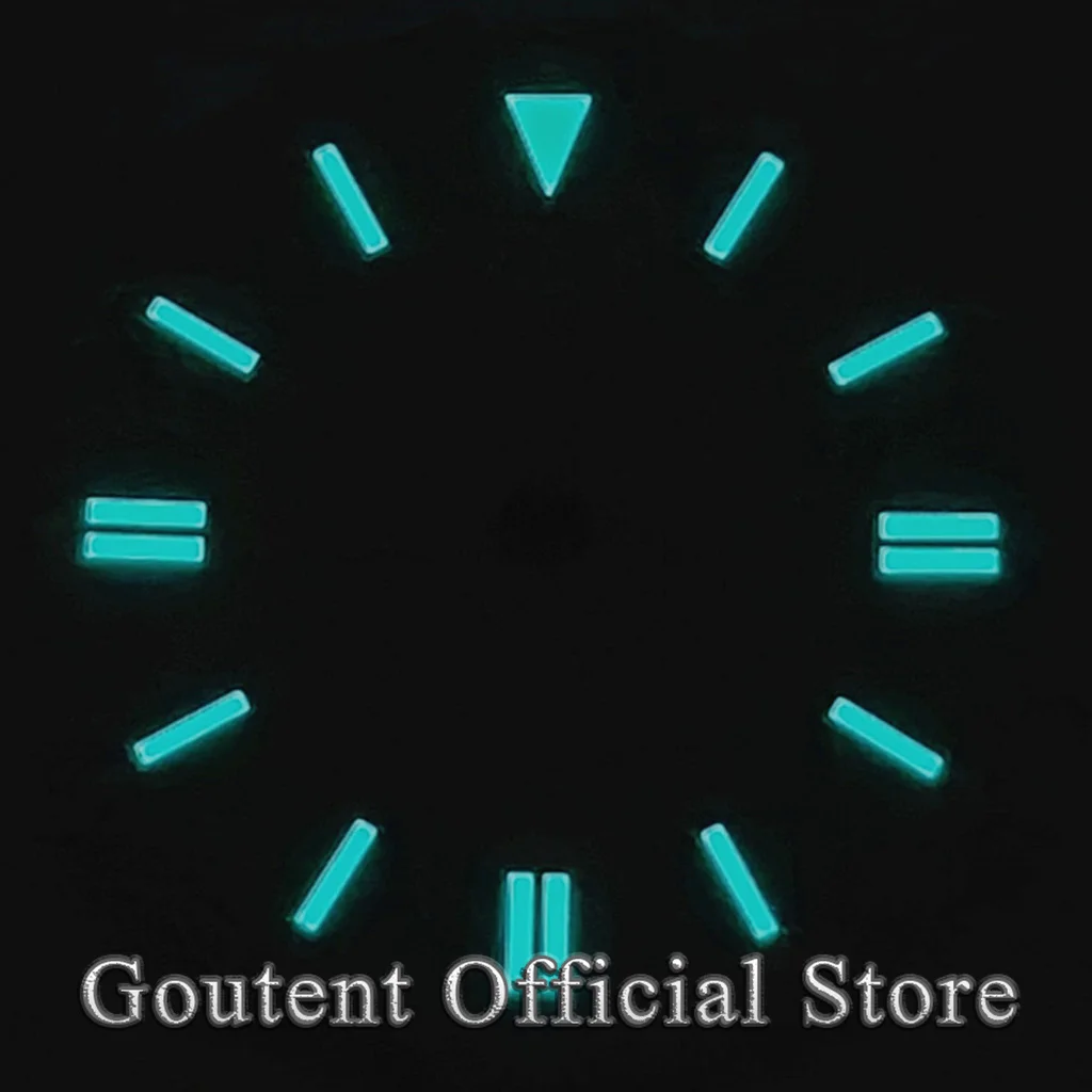 Фото Новый стерильный циферблат для часов Goutent, 28,5 мм, подходит для механизмов NH35, NH36, Miyota 8205/8215/821A, ETA 2836/2824, DG2813/3804, аксессуары для часов. №3