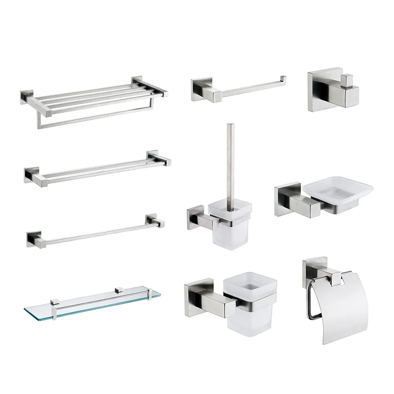 

Best quality accessories bathroom set 304 stainless steel accessory bathroom