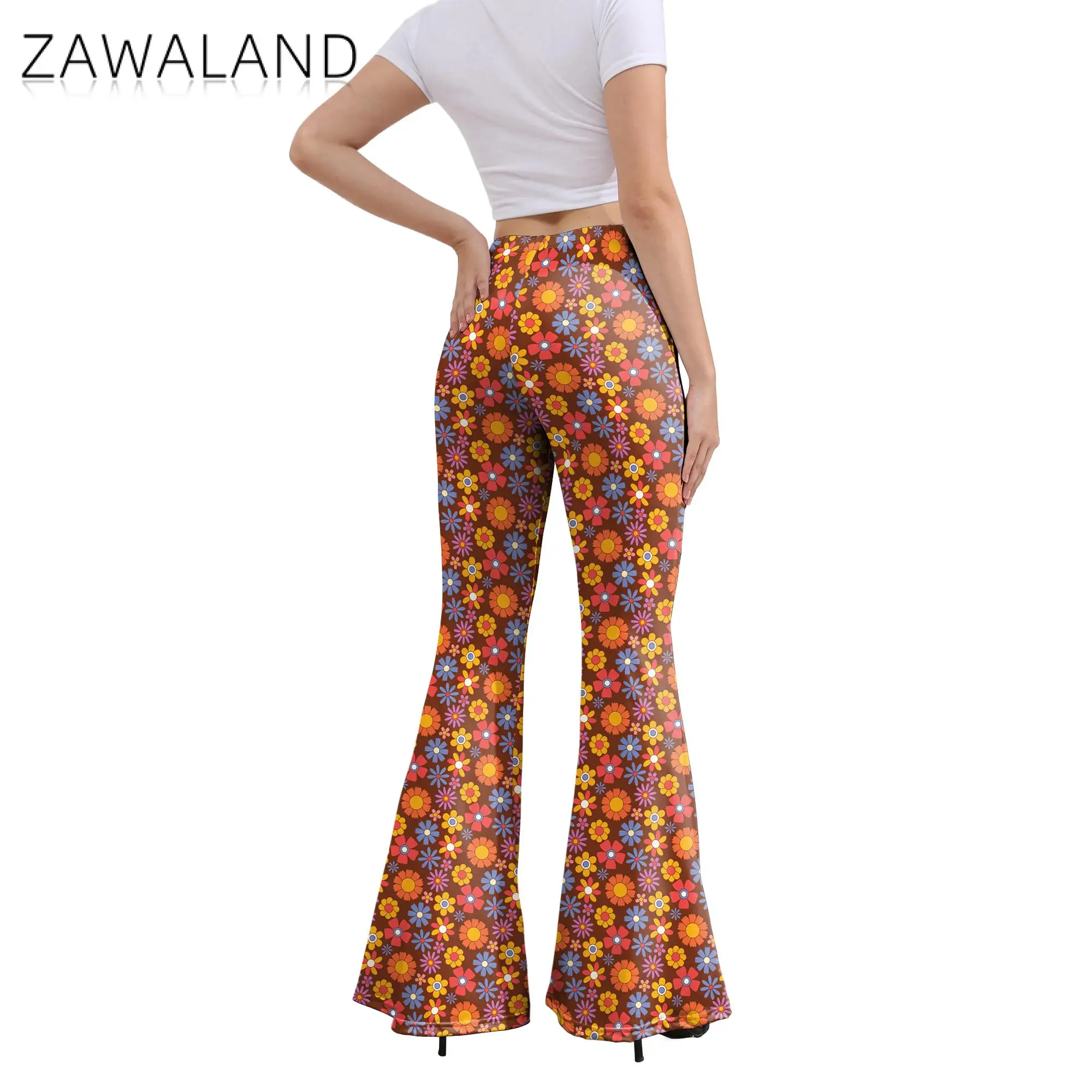 Костюм для косплея Zawaland в стиле ретро 70-60-х годов женская модель расклешенные